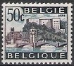 Belgium - 1966 - Landscape - 50 CTS - Multicolor - Landscape, Bridge - Scott 642 - Bridge & Castle Huy - 0